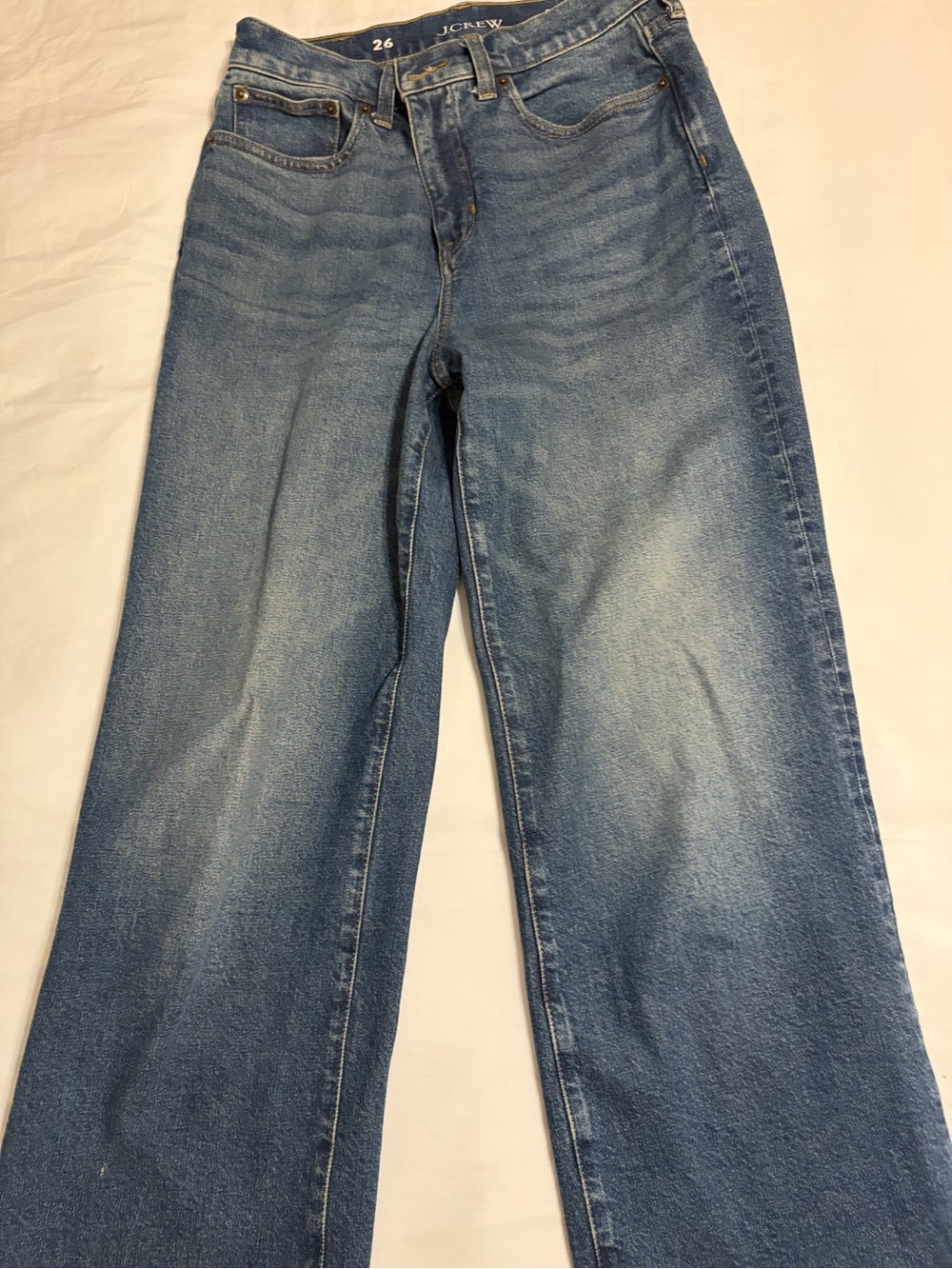 J. Crew Wide-Leg Washed Blue Jeans - Picture 5 of 5